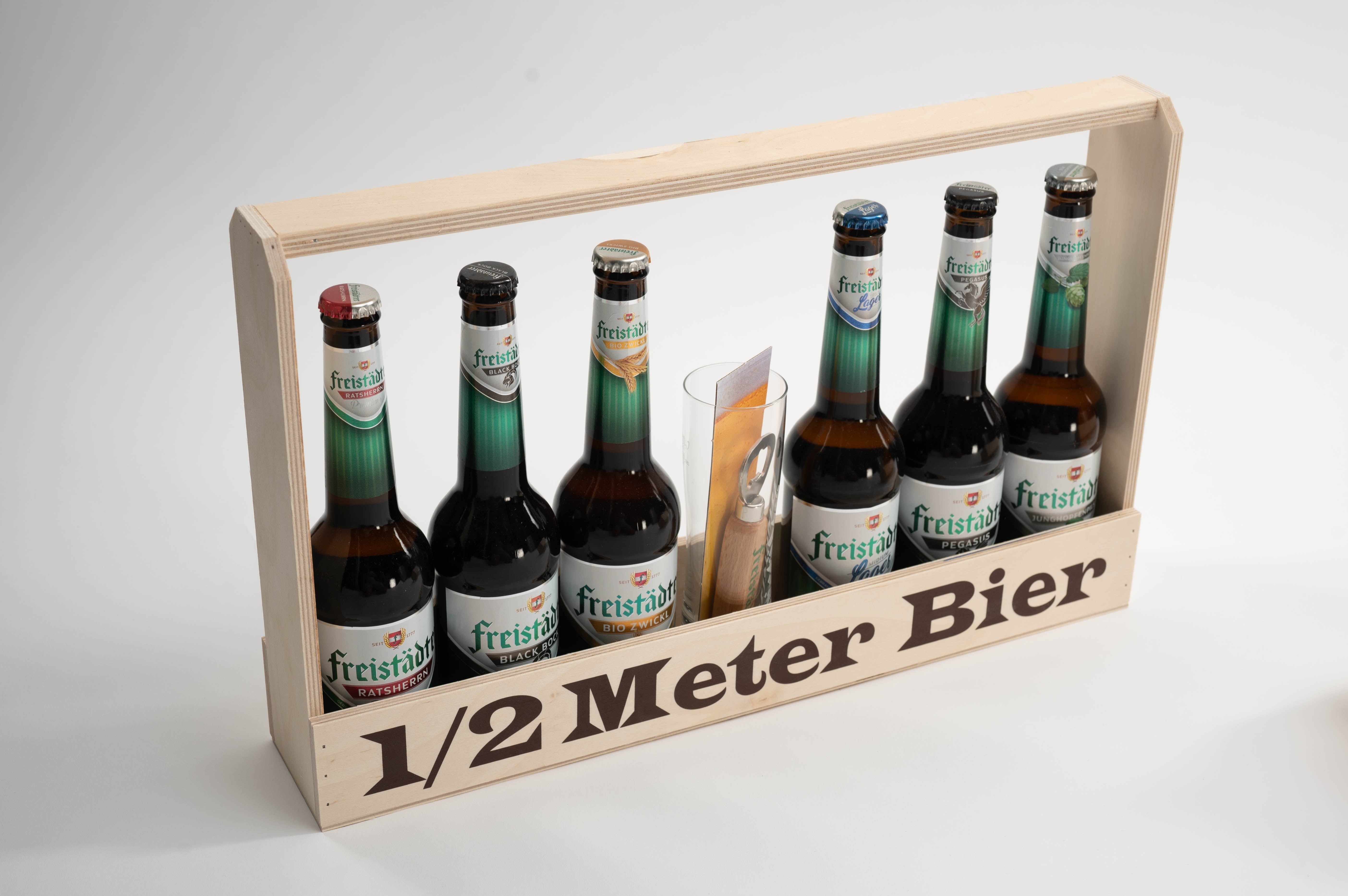 Freistädter Bier Holzträger 1/2 Meter