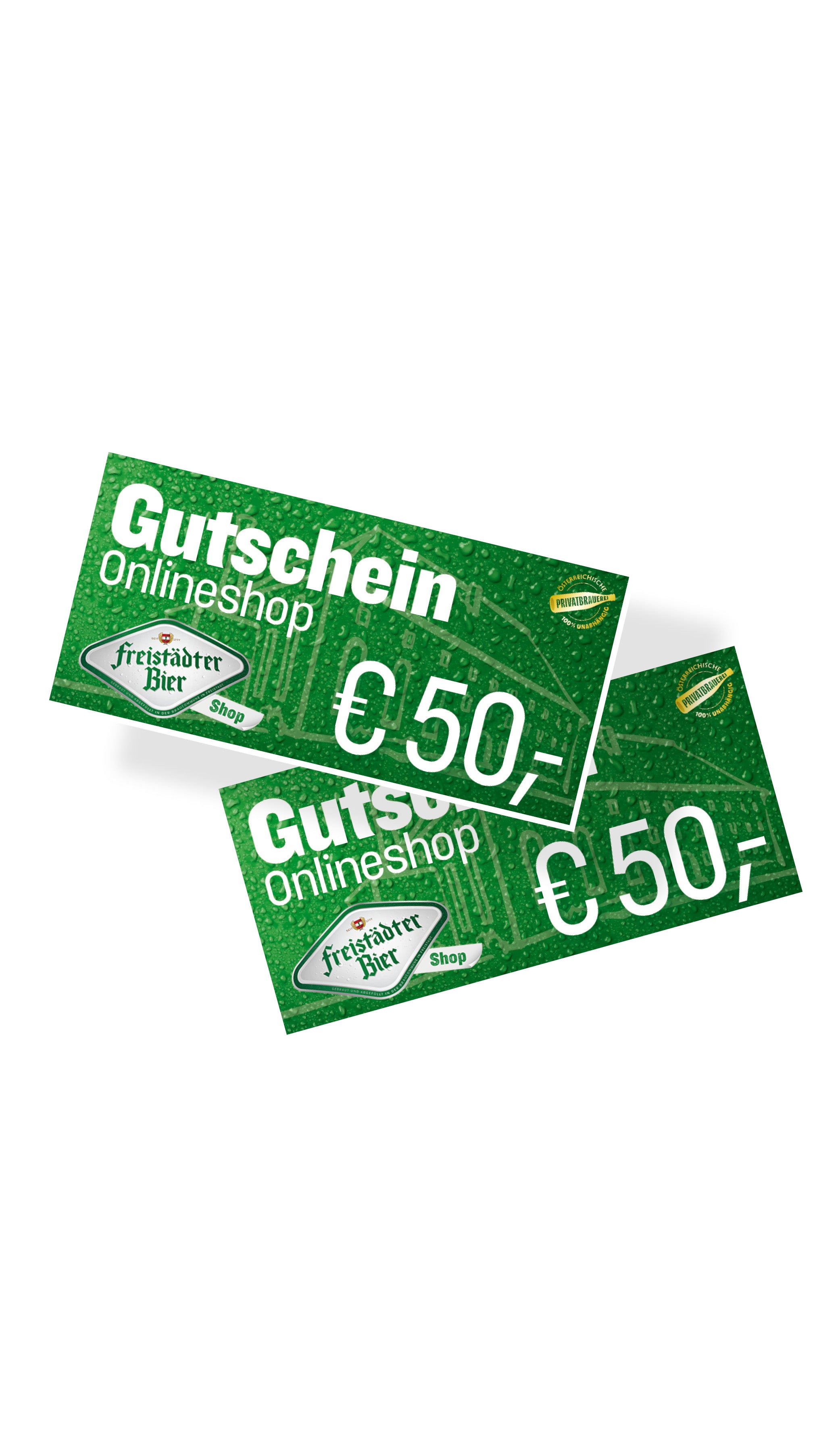Freistädter Bier Onlineshop Gutschein