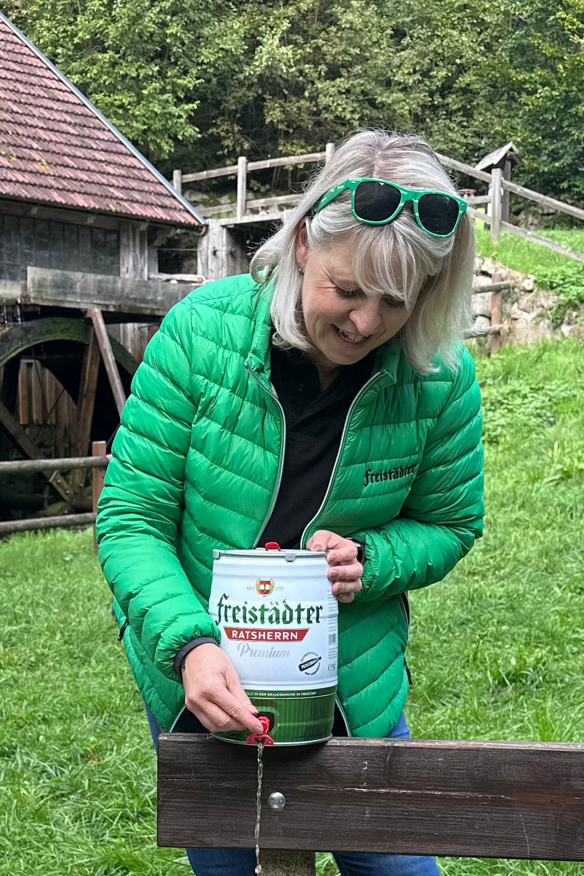 Freistädter Bier Daunenjacke Damen