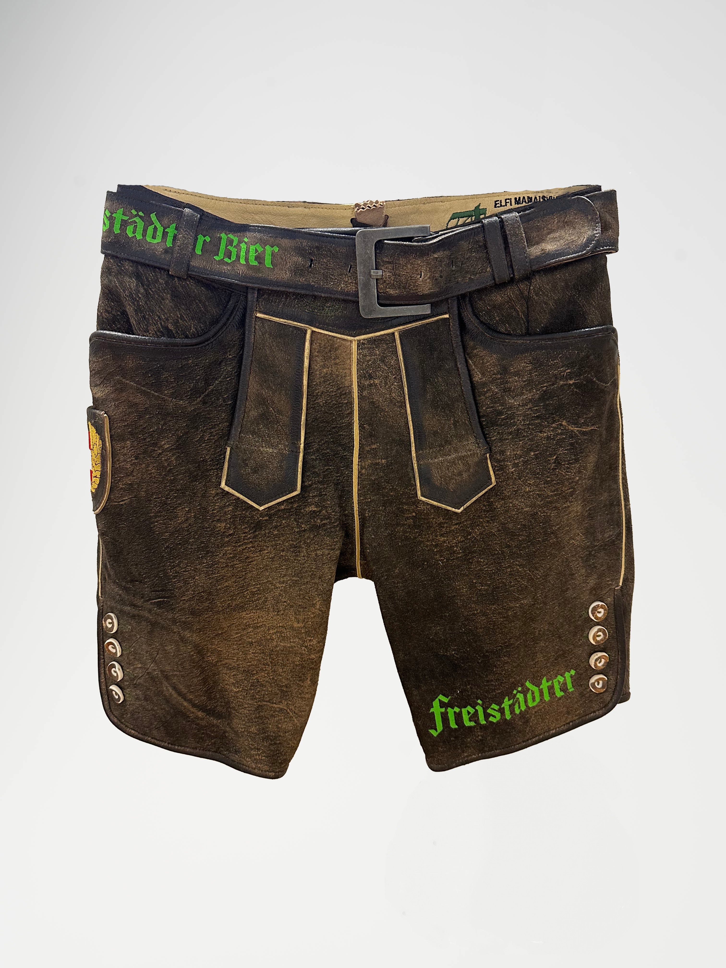 Freistädter Bier Lederhose Herren