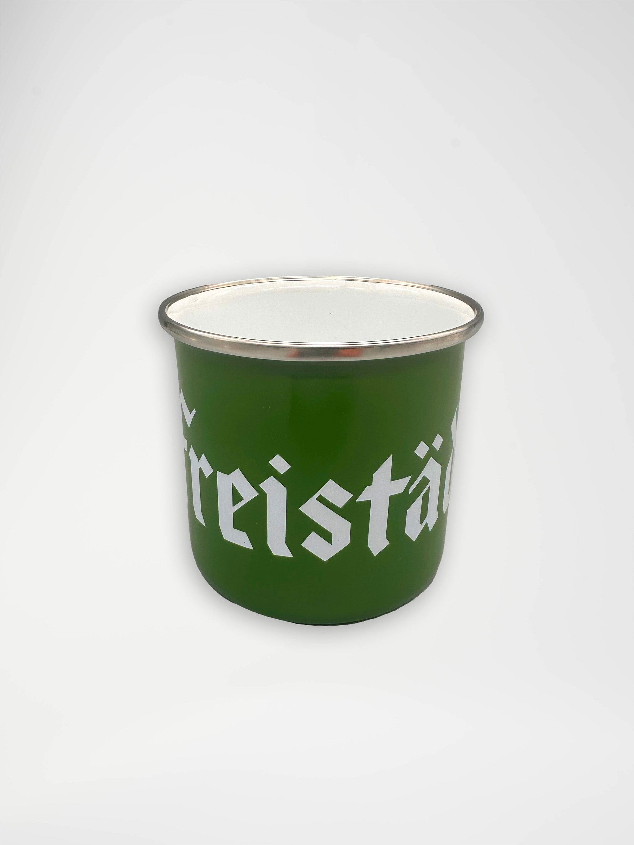 Freistädter Bier Emaille Retro Tasse