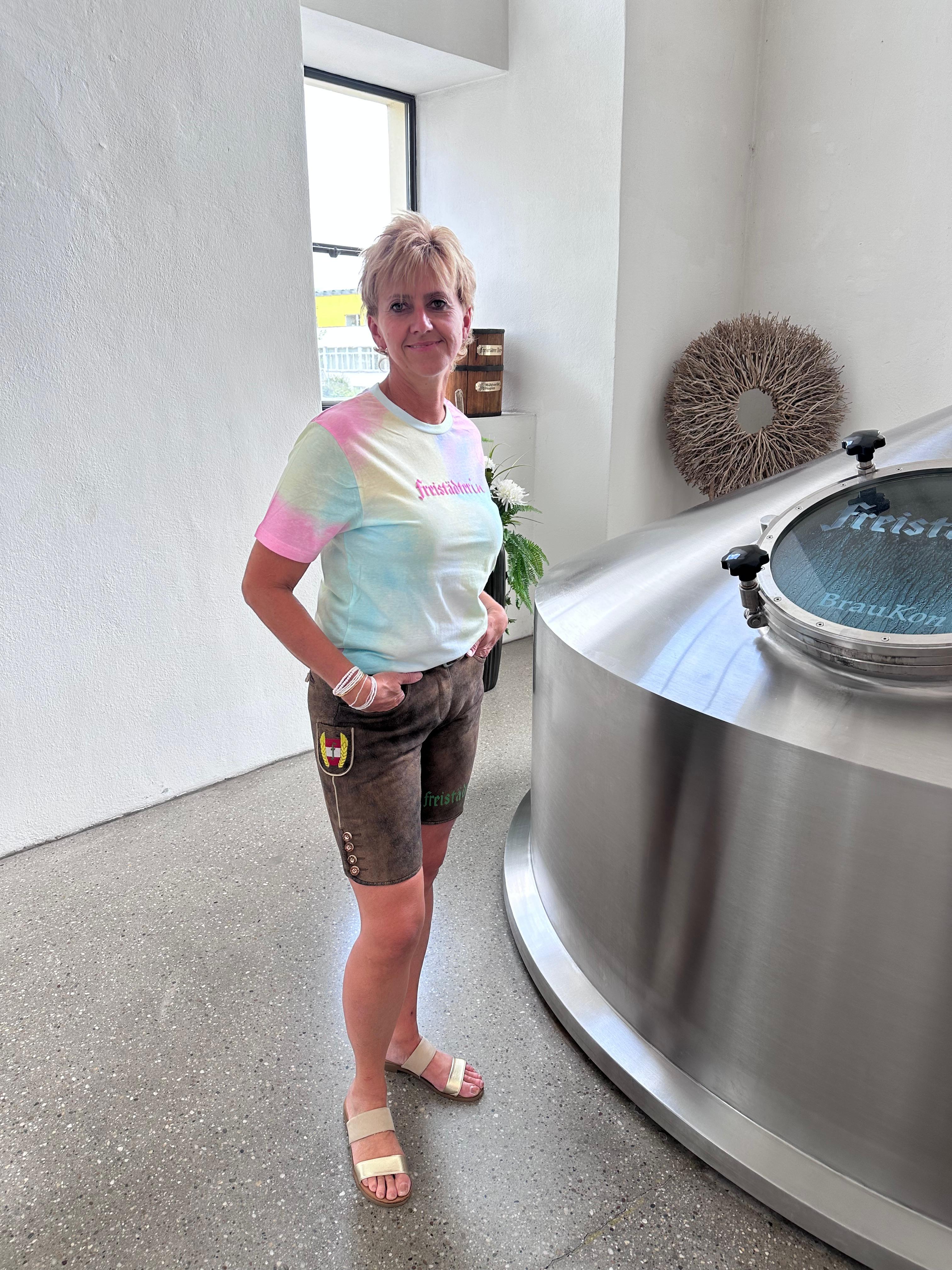 Freistädter Bier Lederhose Damen