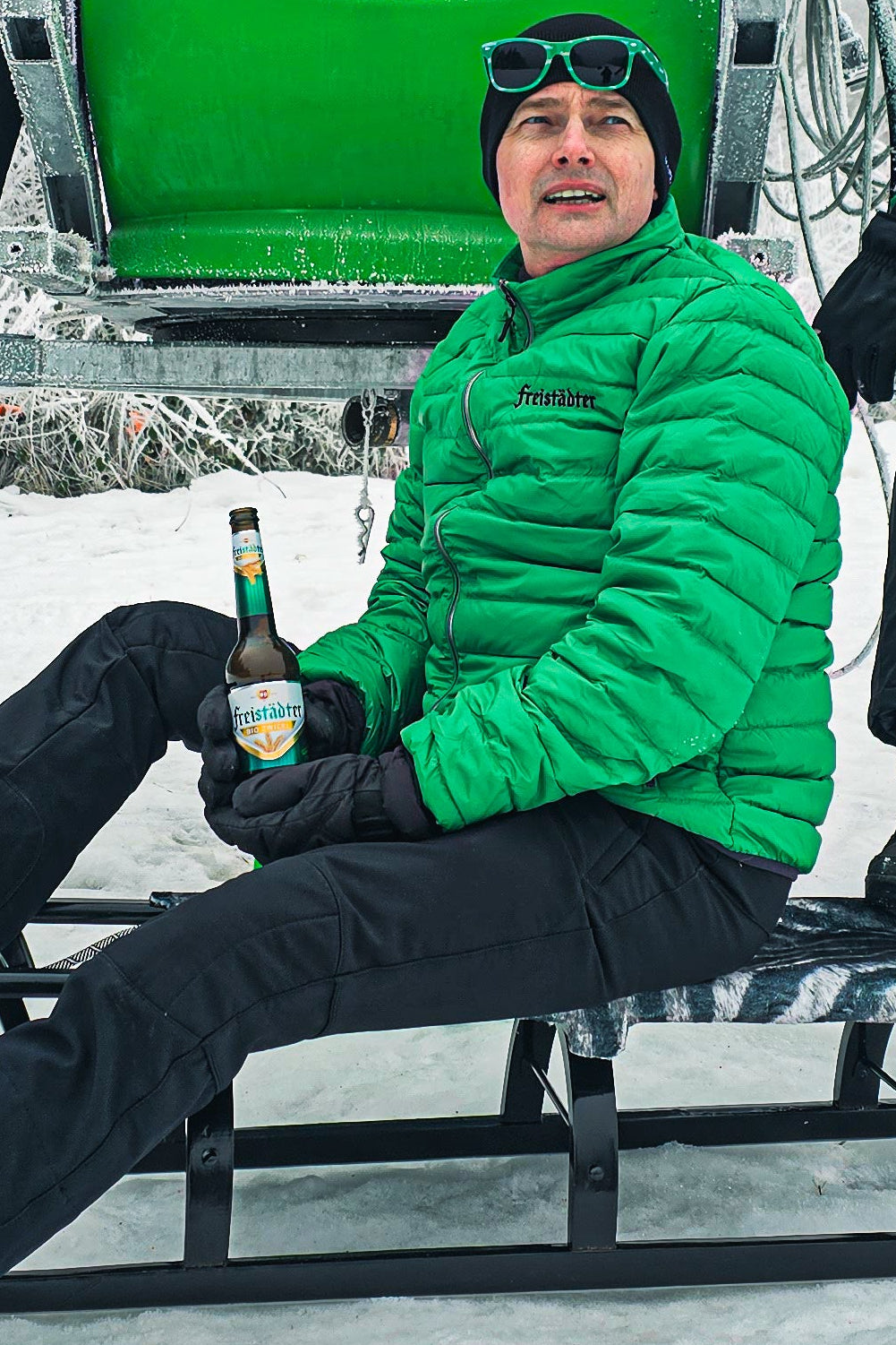 Freistädter Bier Daunenjacke Herren